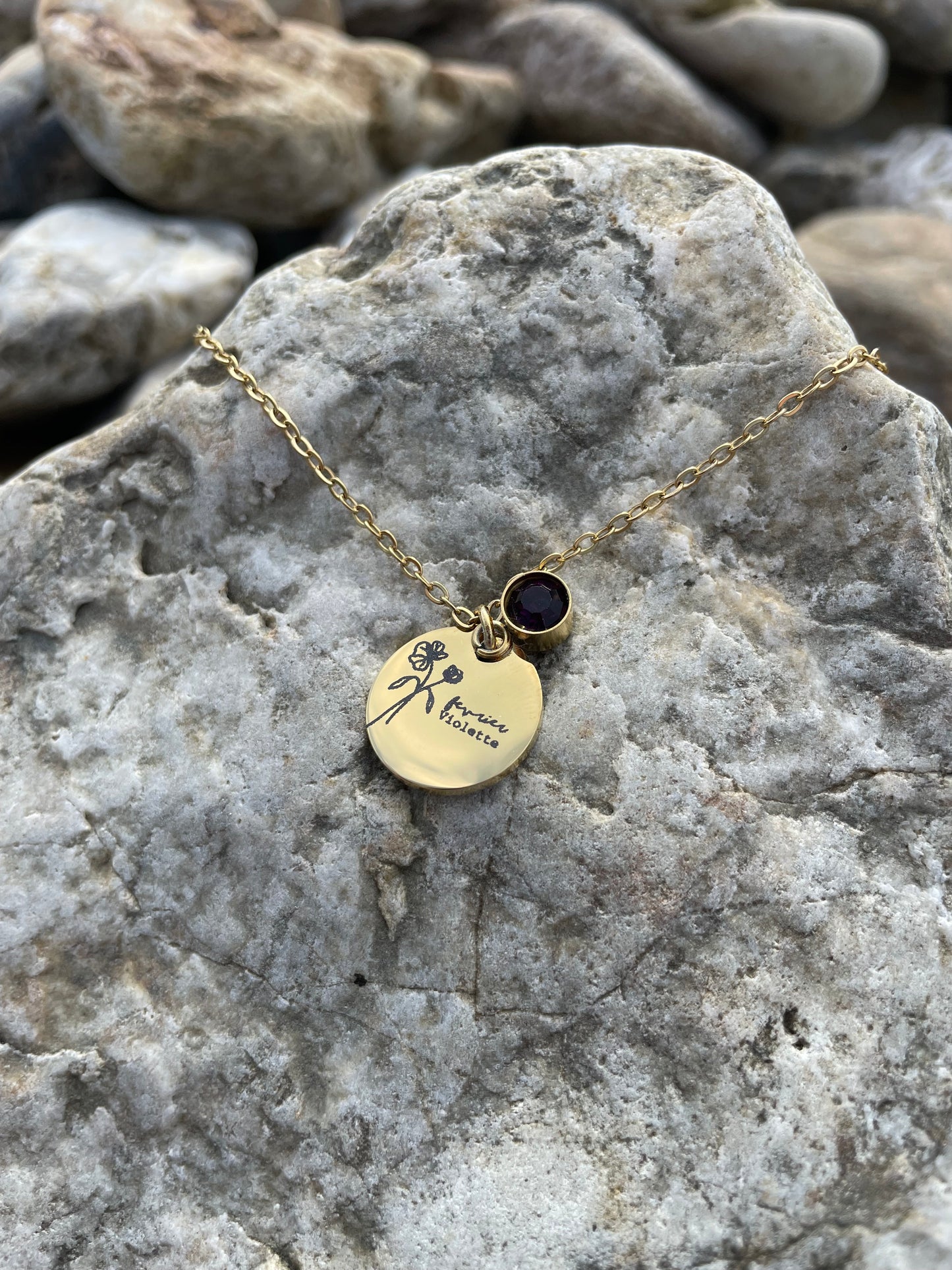 Collier pierre de naissance đŁ